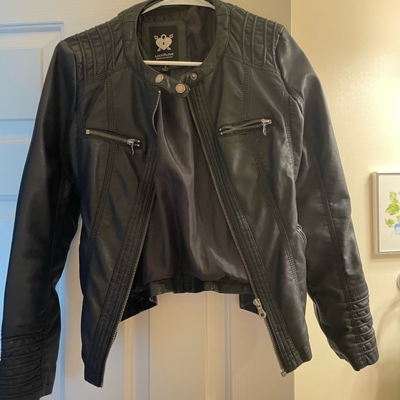 Faux Leather Jacket Small - Picture 2 of 4